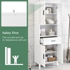 Dexmalle High Freestanding Tall Bathroom Cabinet with 2 Adjustable Shelves - 4 of 4