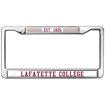 Lafayette College Full Size Standard License Plate Metal Frame