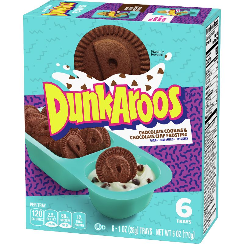 Dunkaroos Chocolate Cookies &#38; Chocolate Chip Frosting - 6oz/6ct, 3 of 8