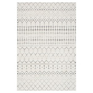 Sterling Gray Abstract Loomed Area Rug - (2