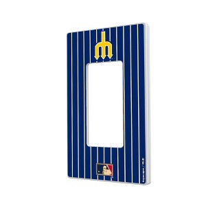 MLB Cooperstown West Teams Pinstripe Hidden-Screw Light Switch Plate for Single Rocker - 1 of 4