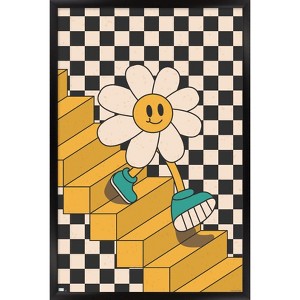 Trends International Smile Face - Stairs Framed Wall Poster Prints - 1 of 4