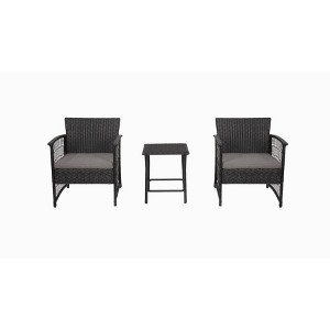 WestinTrends  3-Piece Outdoor Patio Conversation Set - 1 of 4