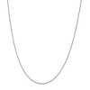 Black Bow Jewelry 0.7mm 14k White Gold Solid Box Chain Lobster Clasp Necklace - 3 of 4