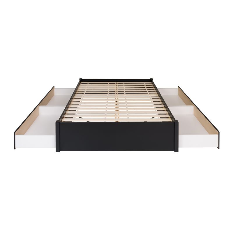 Select 4 - Post Platform Bed with 4 Drawers - Prepac, 4 of 7