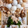 PartyWoo Balloons Light Brown Caramel Tan Boho 12 Inch 50 pcs - 3 of 4
