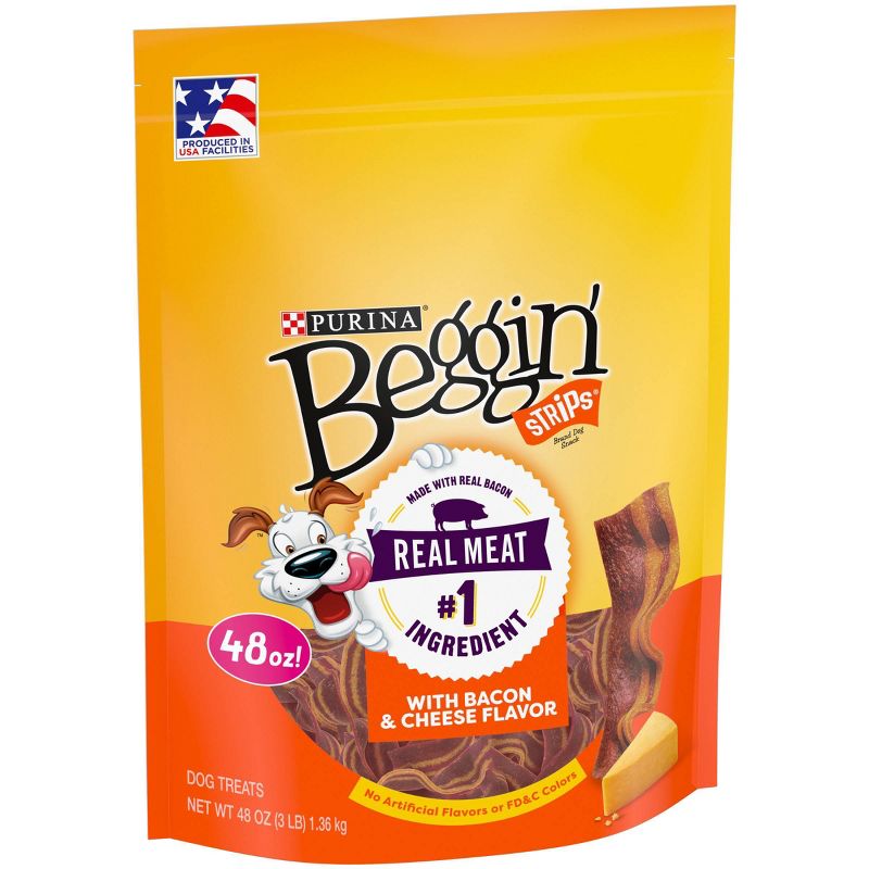 Purina Beggin' Strips Training Treats Bacon & Cheese Flavors Dog Treats, 5 of 11