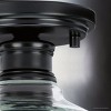 Urban Ambiance Luxury Transitional Indoor Ceiling Light,  7''H x 7-5/8"W x 7-5/8''D,  Matte Black Finish, UHP4884 - 4 of 4
