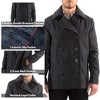 Alpine Swiss Mason Mens Wool Blend Classic Pea Coat Jacket - 3 of 4