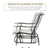 Outdoor Glider Chair, Gliders for Outside Patio with Steel Frame and Mesh Fabric for Backyard, Garden, and Porch - 4 of 4