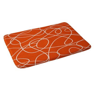 24"x36" Scribble up Bath Rugs And Mats Red - Deny Designs