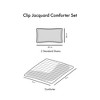 NicBex Clip Jacquard Comforter Set Bedding Set Quilt Set with Microfiber Reverse, Machine Washable - 4 of 4