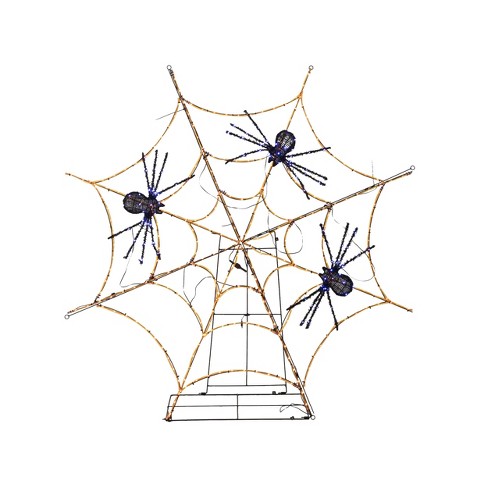 Season's Designs Christmas 54" 2D Org Led Web W/ 3 Blk Spiders, 383 - image 1 of 1