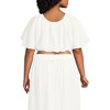 Lands' End Women's Cotton Gauze Dolman Sleeve Crop Cover Up Top - 2 of 4