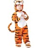 Joyfy Baby Halloween Costume Tiger Jumpsuit with Tail, Toddler One Piece Animal Suit with Hat for Halloween Dress Up Party - 3 of 4