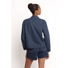 Petal and Pup Avon Bow Front Denim Shacket - Denim - 3 of 4