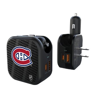 NHL Eastern Conference Teams Text Backdrop 18-Watt 2 in 1 USB A/C Charger - 1 of 3