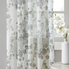 Gracie Mills Caelum Mauve Floral Print Rod Pocket and Back Tab Voile Sheer Curtain - 3 of 3