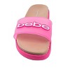 bebe Women's Casual Pool Slide Sandals with Translucent Upper and Logo Patch - 4 of 4