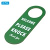 Unique Bargains PU Leather Waterproof Double-Side Office Meeting Privacy Door Hanger Sign - 3 of 4