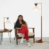 KTMBDW Modern Floor lamp, LED Floor Lamp - Tall Standing Lamp for Bedroom Reading - Corner Pole Lamp for Contemporary Home Decor - Gold, Brown - 2 of 4