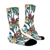 Palm Animal Prints Women Printed Crew Socks Funny Funky Socks Soft Polyester Novelty Gifts for Artists Men - 3 of 4
