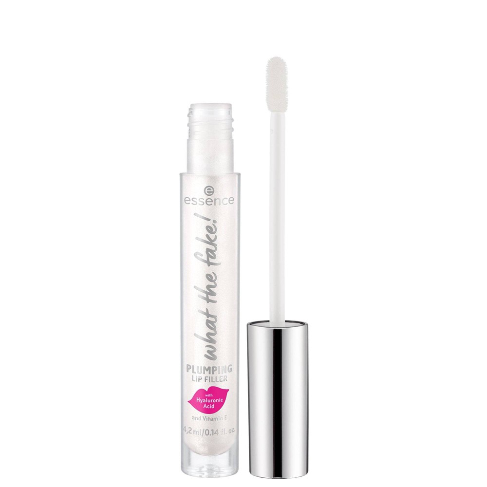 essence What The Fake! Plumping Lip Filler Oh My Plump! 01 - 0.14 fl oz: Vegan, Paraben-Free Liquid, Glossy Brightener
