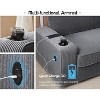 AMERLIFE Sofa with Cup Holders& USB Charging Ports, Comfy Couch for Living Room - 3 of 4