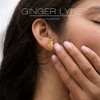Cuban Chain Link Dangle Chunky Earrings for Women Gold or Silver Stainless Steel (Gold) - 3 of 4