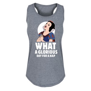 Women's - Disney Princess - Snow White Nap Graphic Racerback Tank - 1 of 4