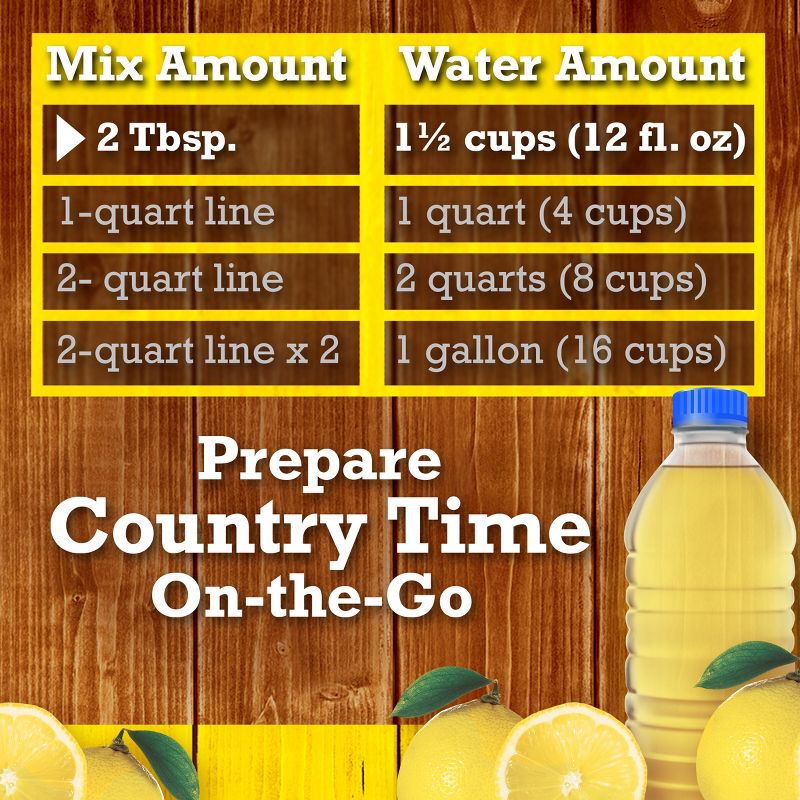 Country Time Lemonade Drink Mix - 19oz Canister, 3 of 15