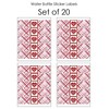 Big Dot of Happiness Conversation Hearts - Valentine's Day Party Water Bottle Sticker Labels - Set of 20 - 3 of 4
