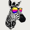Junior's Design By Humans Cool Zebra By clingcling T-Shirt - 2 of 3