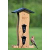 Nature's Way  Large Capacity Bamboo Bird Feeder with Removable Fresh Seed Tray, Windows, and Vinyl Coated Hanging Cables for Outdoor Birds - 4 of 4