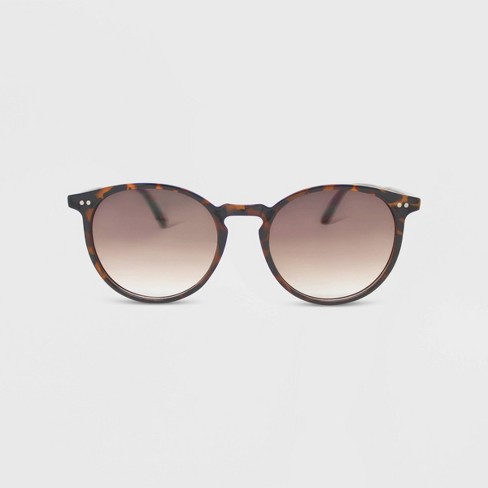 Women's Plastic Round Sunglasses - Wild Fable™ Brown : Target