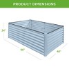 Best Choice Products 8x4x2ft Outdoor Metal Raised Garden Bed, Planter Box for Vegetables, Flowers, Herbs - 2 of 4