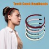 Unique Bargains Women's Non-Slip Teeth Comb Headbands Multicolored 4Pcs - 2 of 4