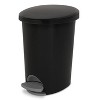 LunaLulinlk 2.6 Gallon Ultra™ StepOn Trash Can, Plastic, Bathroom, Black Trash Can - 4 of 4