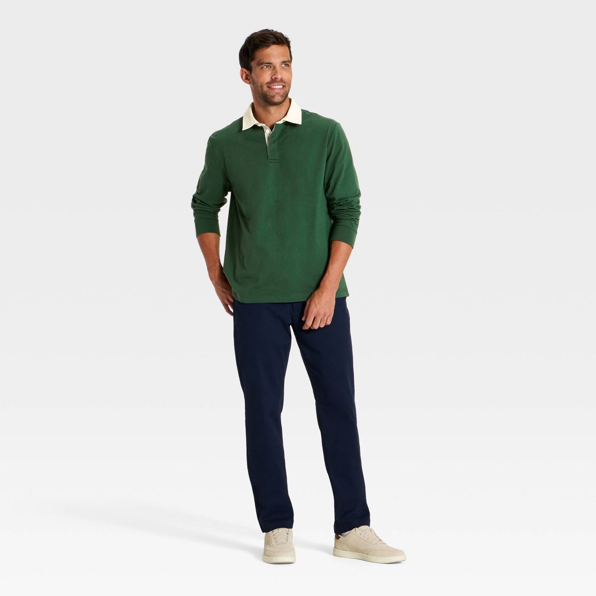 Men's Long Sleeve Rugby Shirt - Goodfellow & Co™ - thumbnail 9