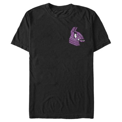 Men's Fortnite Llama Pinatas Pocket Logo T-shirt - Black - Medium : Target