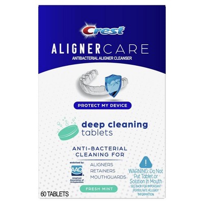 Crest Aligner Care Deep Cleaning Anti-bacterial Tablets - 60ct