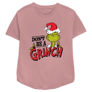 Women's Dr. Seuss Christmas Don't Be a Grinch T-Shirt - 1 of 3