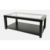Jofran, Urban Icon Contemporary Rectangular Glass Inlay Coffee Table - Black - 2 of 4