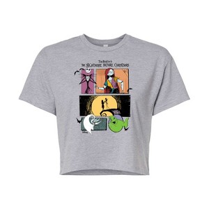 Women's - Disney - The Nightmare Before Christmas Cropped Graphic T-Shirt - 1 of 4