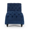PAGED Modern Indoor Tufted Accent Lounge Chair with Birch Legs,Armless Long Chaise Sleeper Chair for Living Room,Bedroom - 3 of 4