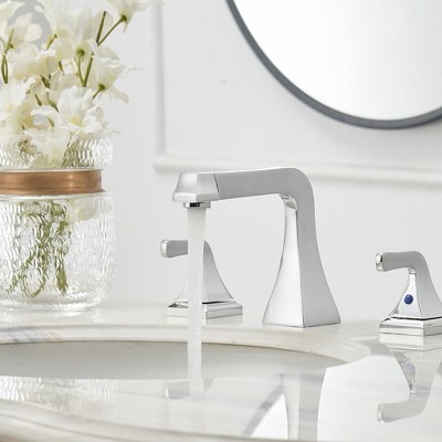 Polished Chrome Widespread 2-Handle Bathroom Sink Faucet
