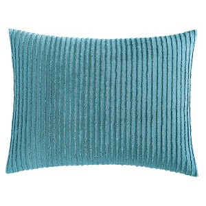 Collections Etc Unique Tufted Stripe Chenille Pillow Sham - 1 of 3