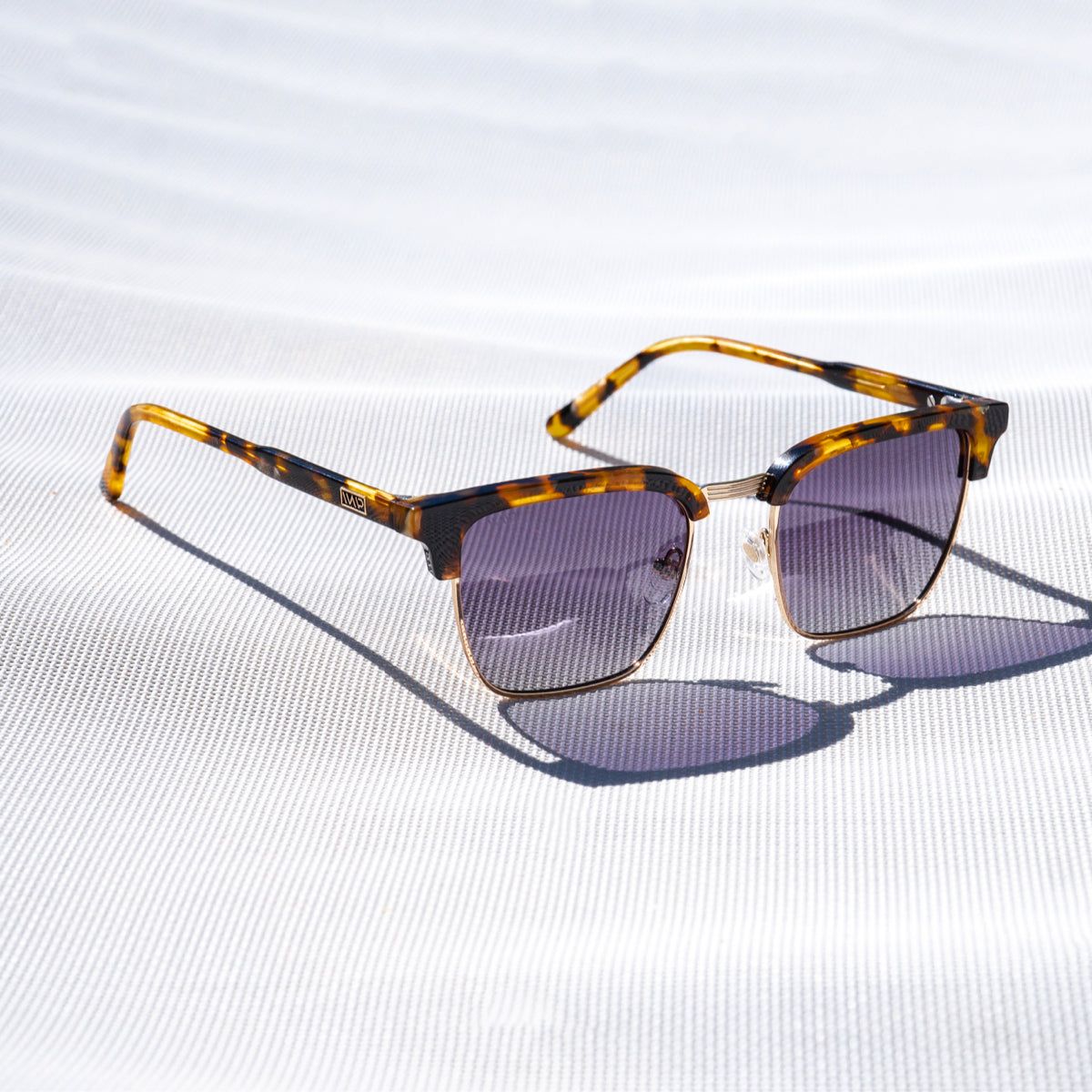 WMP Eyewear Polarized Semi-Rimless Rectangular Sunglasses - thumbnail 4