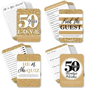 Big Dot of Happiness We Still Do - 50th Wedding Anniversary - 4 Anniversary Party Games - 10 Cards Each - Gamerific Bundle - 1 of 4