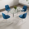 NicBex Set of 4 Dining Chair Upholstered Velvet Dining Room Furniture Side Chair with Metal Legs - 2 of 4